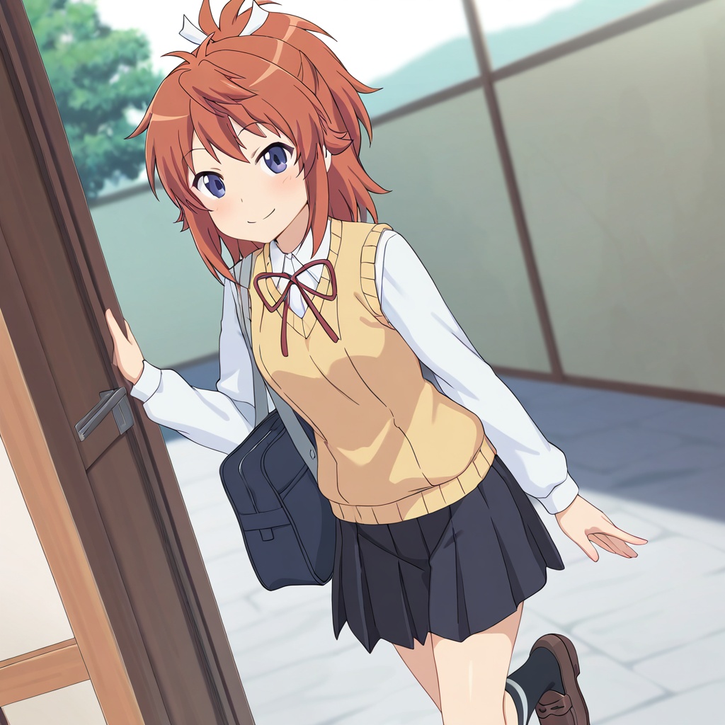 Koshigaya natsumi (Non Non Biyori),  brown hair,  blue eyes on Tensor.Art