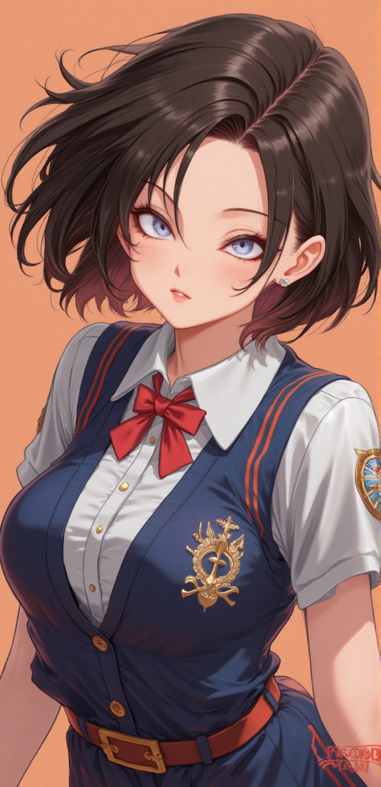 girl,  dragon ball style style,  high definition eyes on Tensor.Art