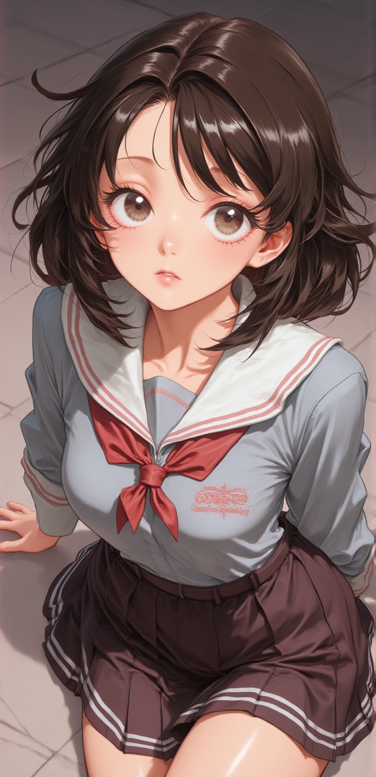 girl,  1980s anime style,  high definition eyes on Tensor.Art