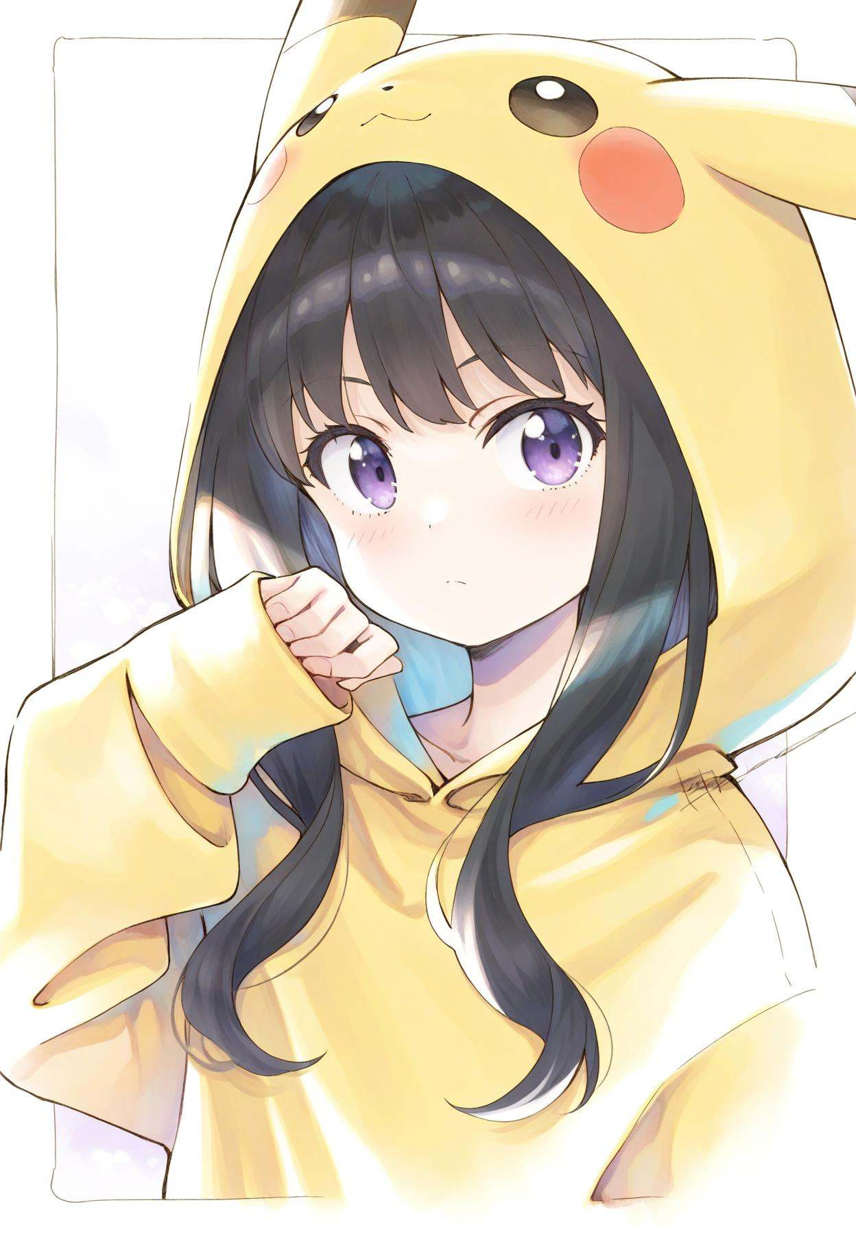 1girl,  inoue takina,  pikachu on Tensor.Art
