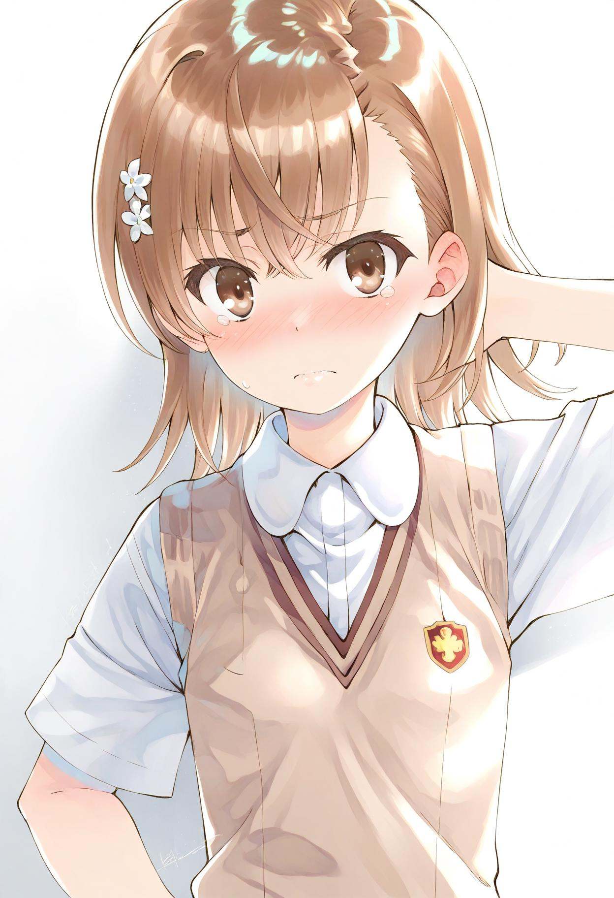 1girl,  misaka mikoto,  toaru kagaku no railgun on Tensor.Art