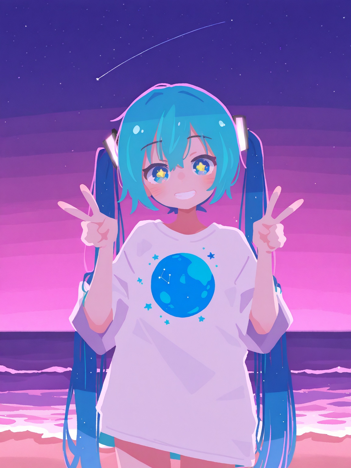 hatsune miku,  1girl,  long hair on Tensor.Art