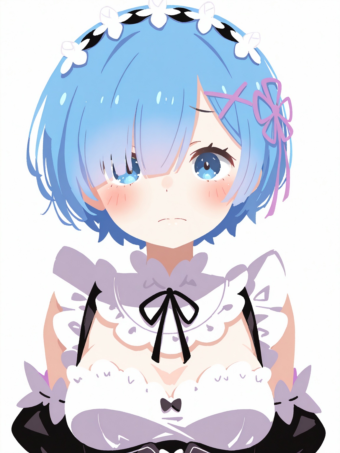rem \(re:zero\),  1girl,  looking at viewer on Tensor.Art