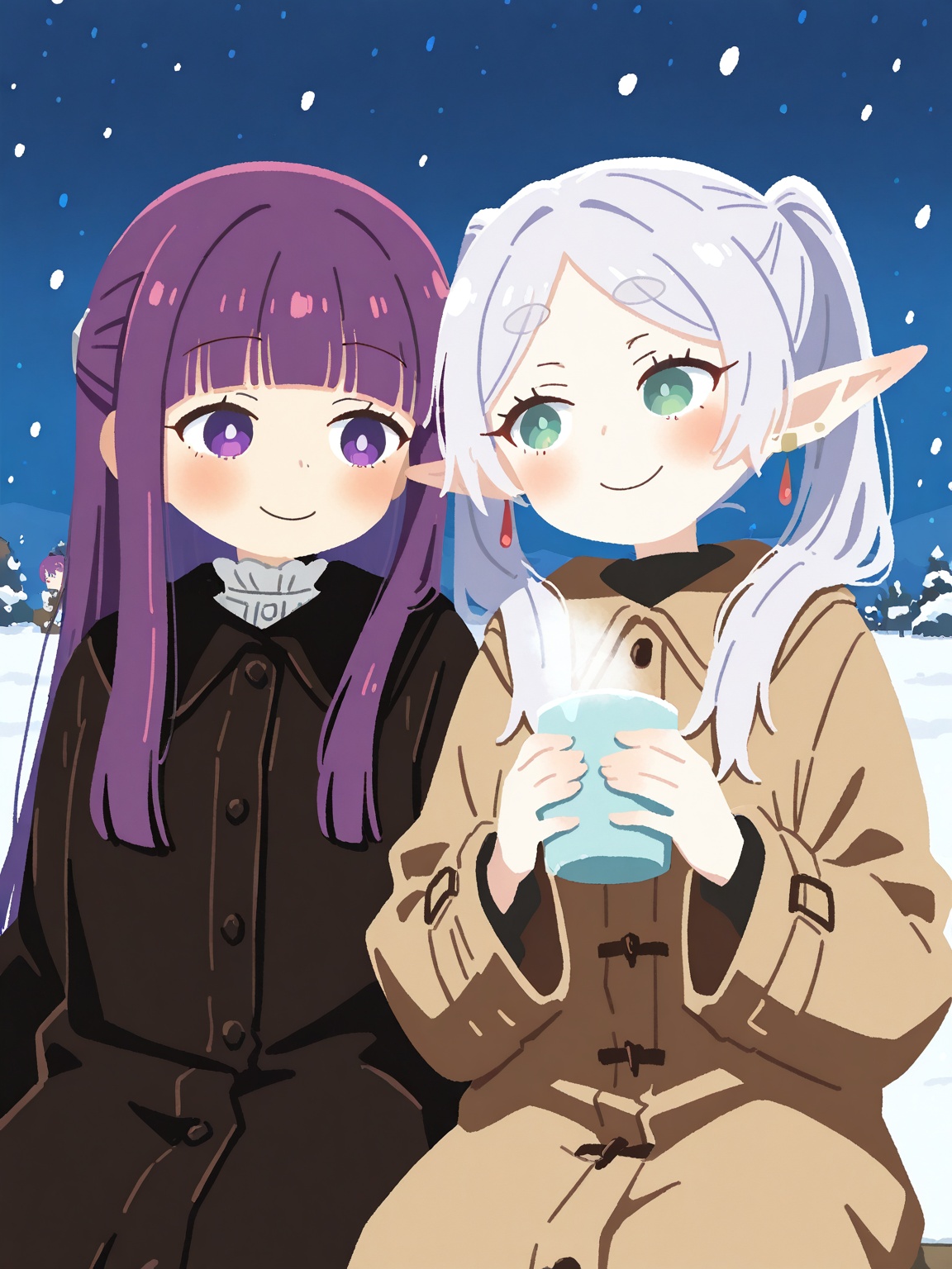 frieren,  fern \(sousou no frieren\),  long hair on Tensor.Art