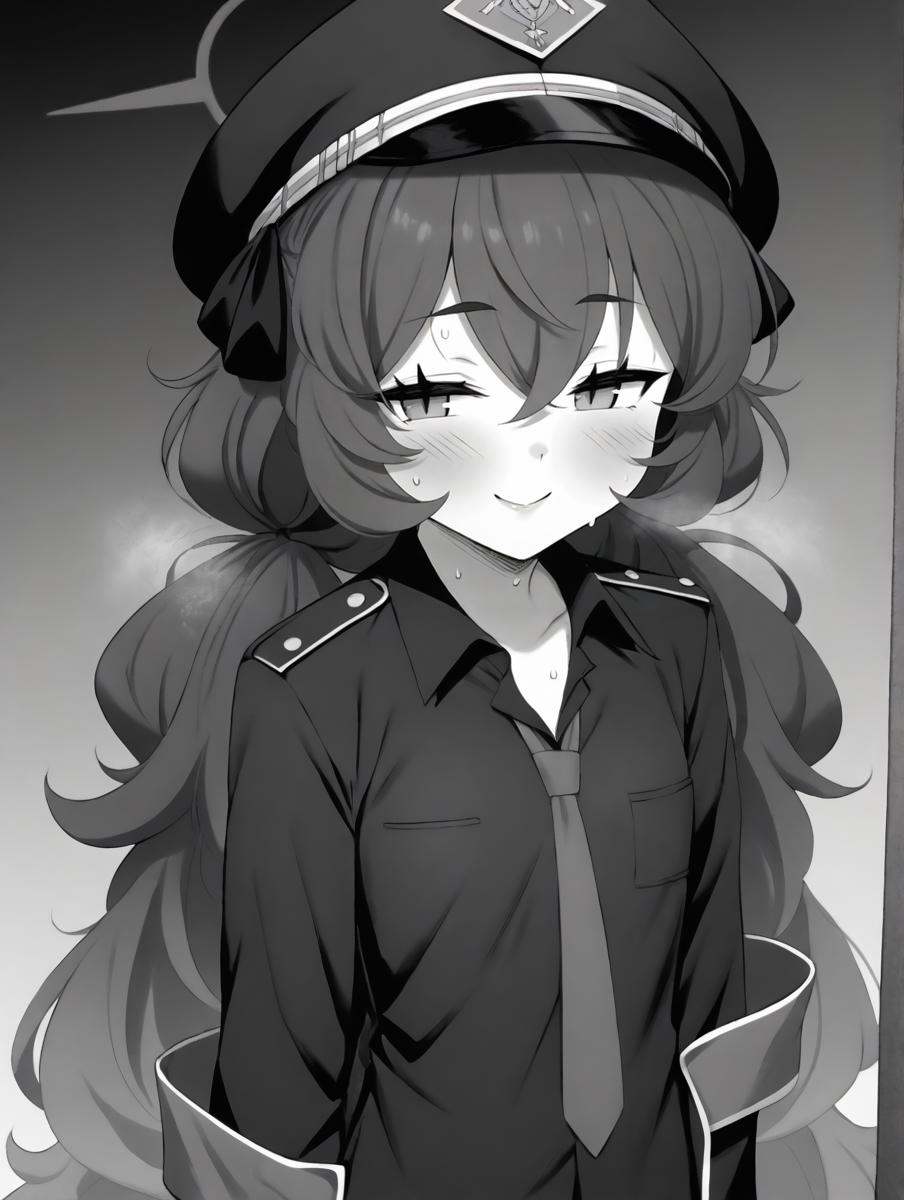 seductive smile,  gradient hair,  low twintails on Tensor.Art