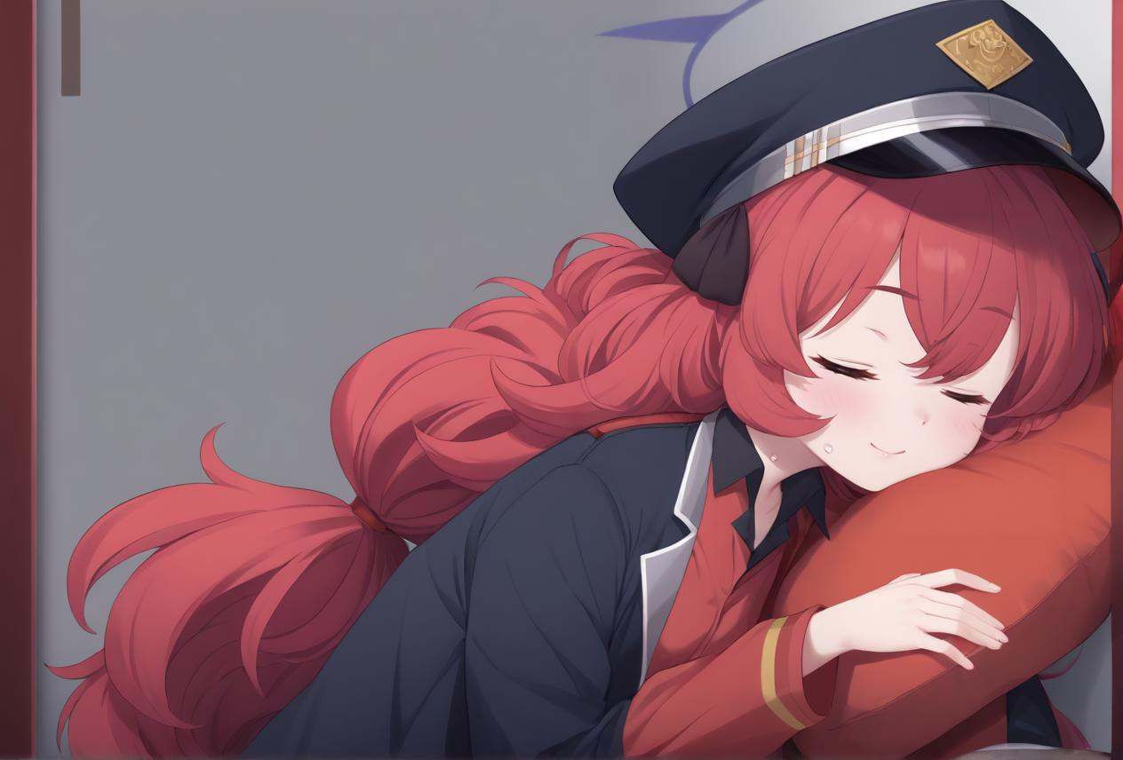 seductive smile,  gradient hair,  low twintails on Tensor.Art