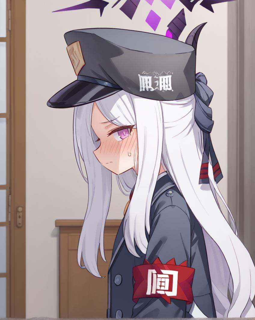 hina,  looking at viewer,  embarrassed on Tensor.Art