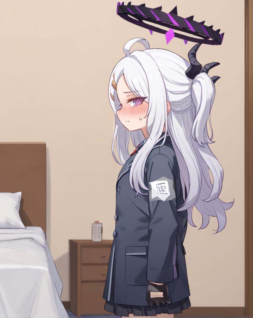 hina,  looking at viewer,  embarrassed on Tensor.Art