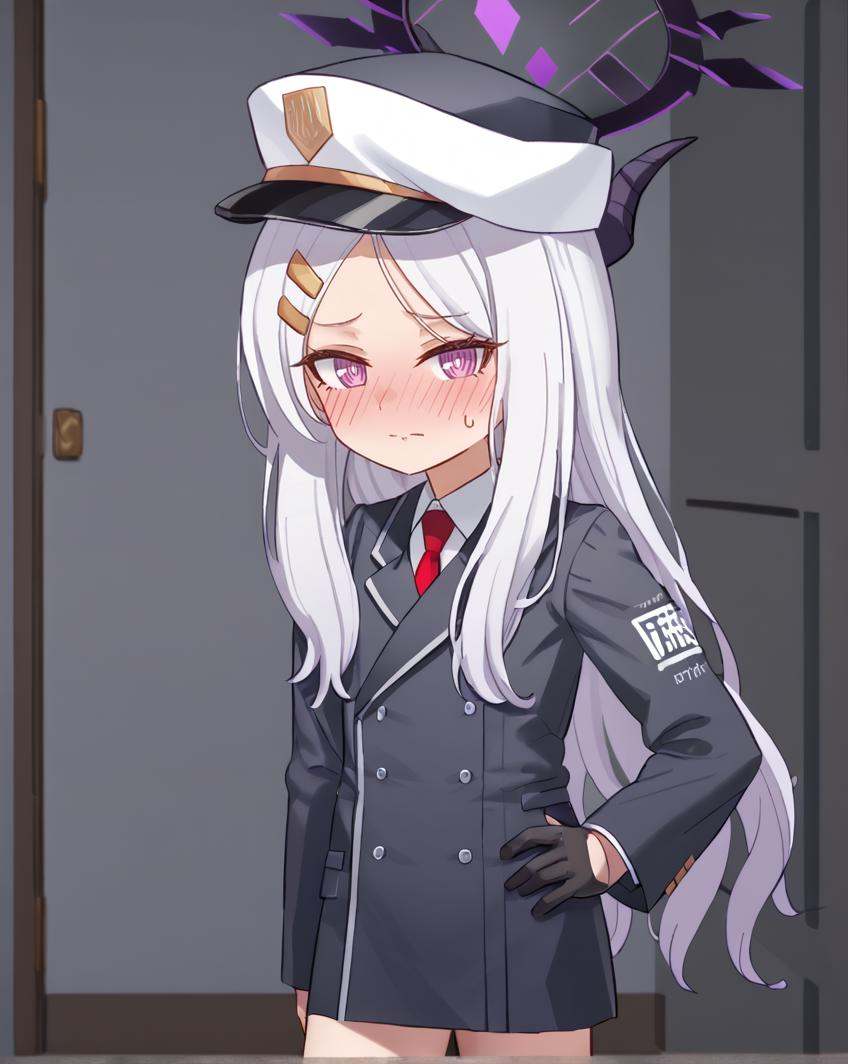 hina,  looking at viewer,  embarrassed on Tensor.Art