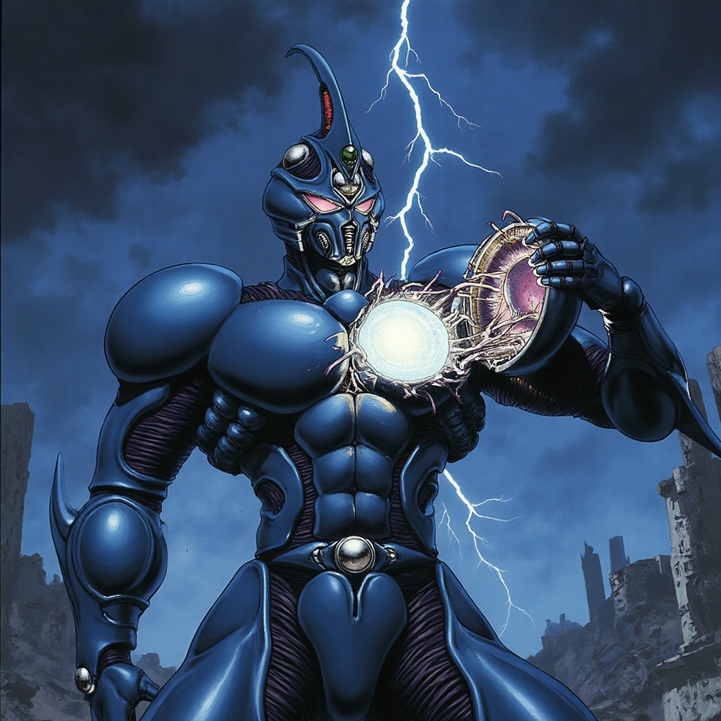 Anime of guyver,  bio-boosted armor,  mega smasher on Tensor.Art
