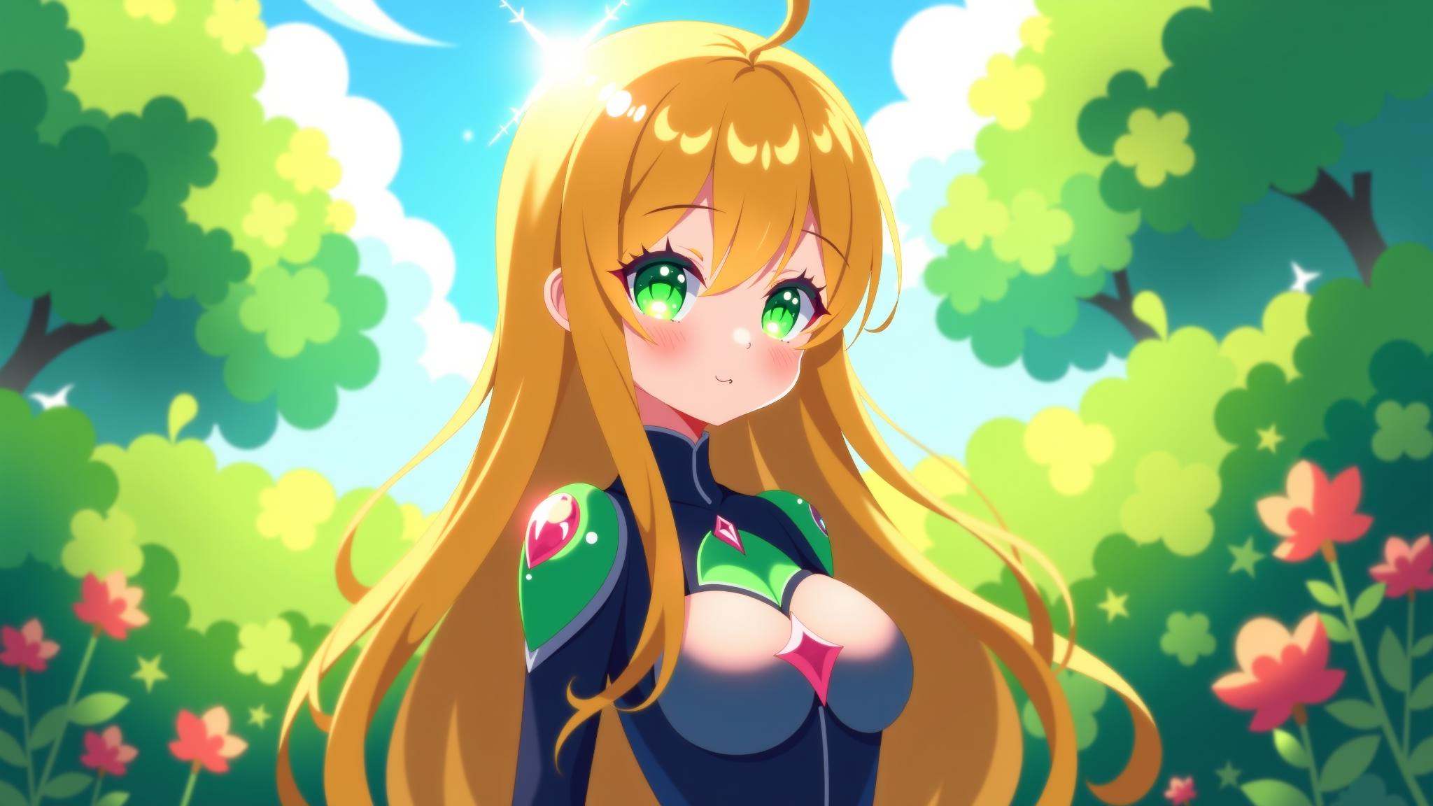 Positive prompt:This is a high quality anime style digital painting of 1girl,  cute,  alien girl on Tensor.Art