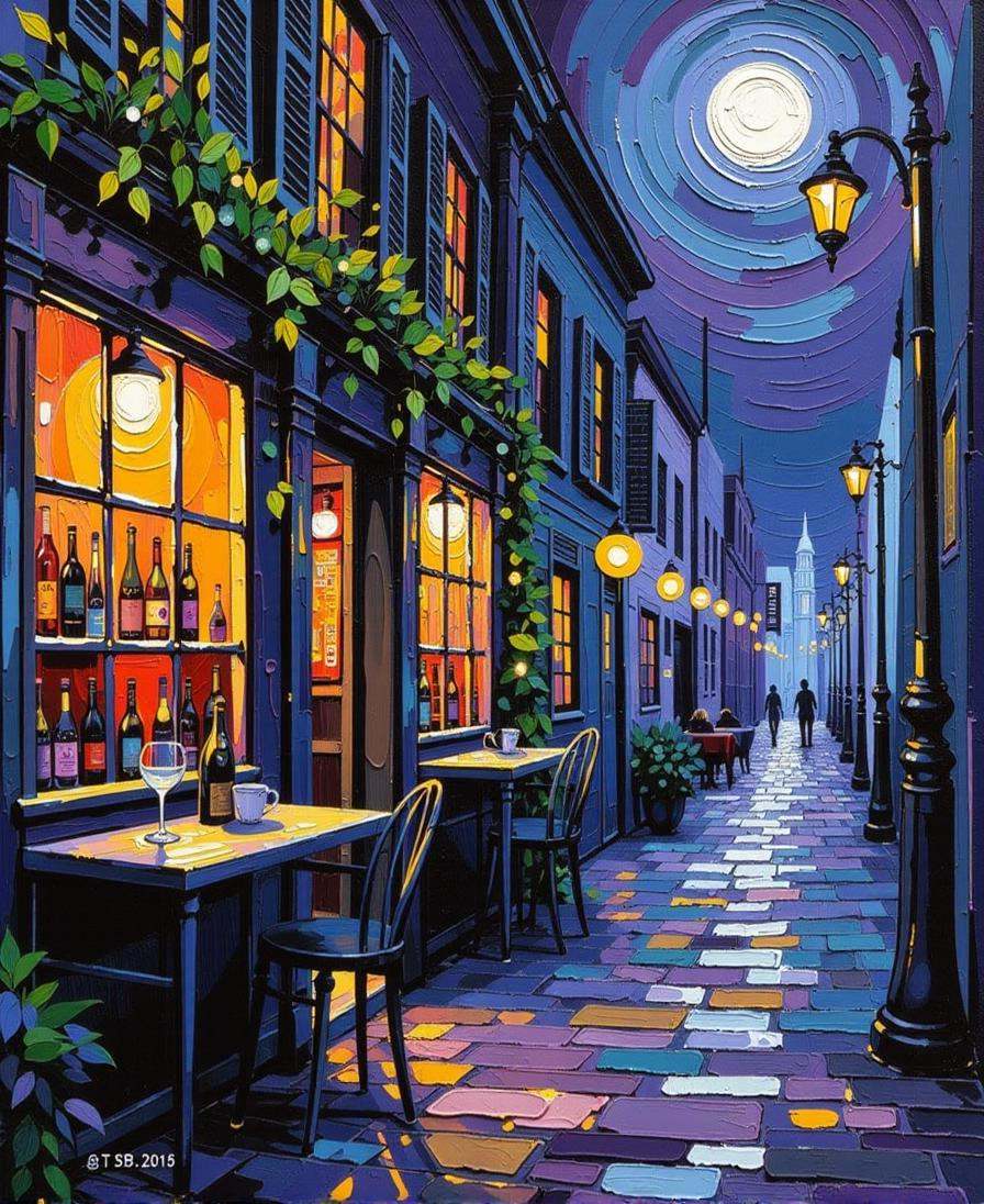Positive prompt:anime style thick brush strokes impasto oil painting,  modern gothic,  ancient ancient roman Steampunk-the...