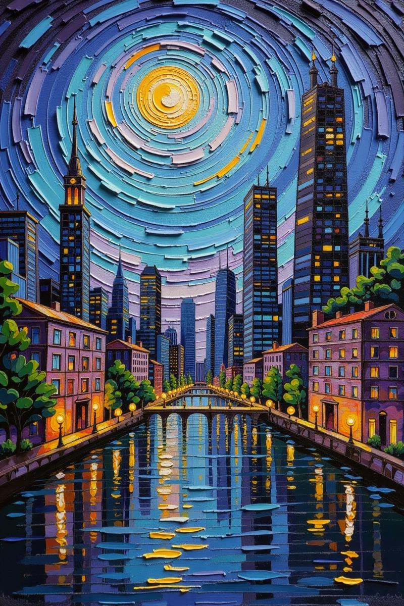 Positive prompt: thick brush strokes impasto oil painting,  ominous fantasy,  ancient greek idyllic suburb in a indescriba...