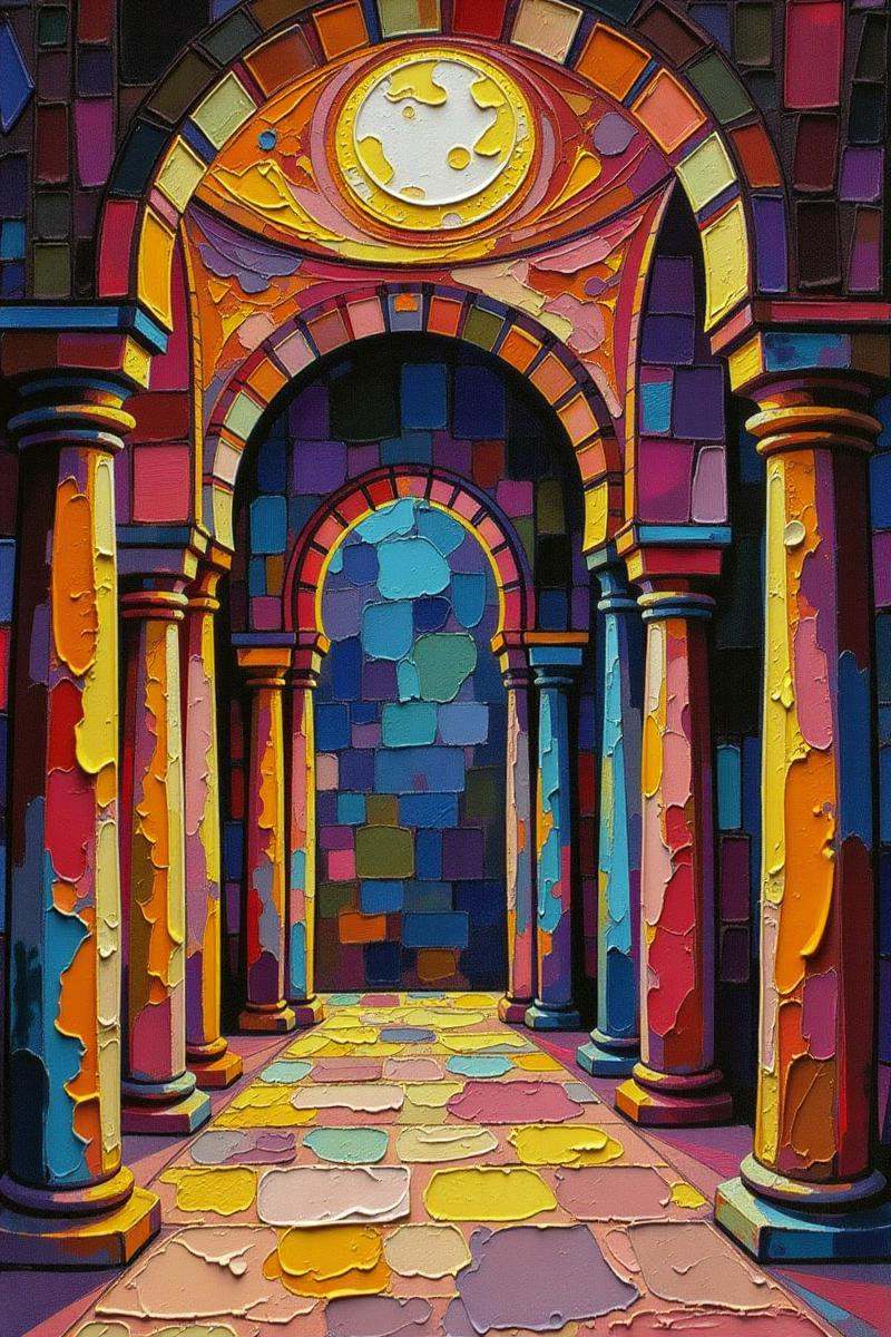 Positive prompt:anime style thick colored sculpting clay impasto oil painting,  ink drawing,  classical african romance on...