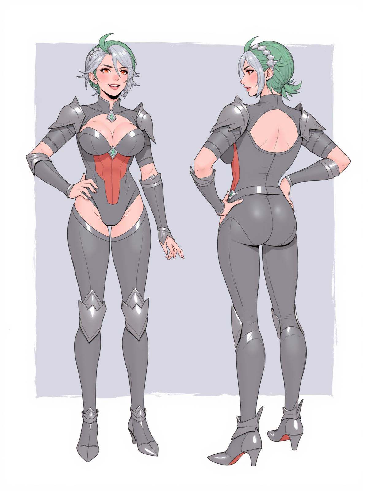 Positive prompt:character concept,  multiple angles,  multiple full body poses on Tensor.Art