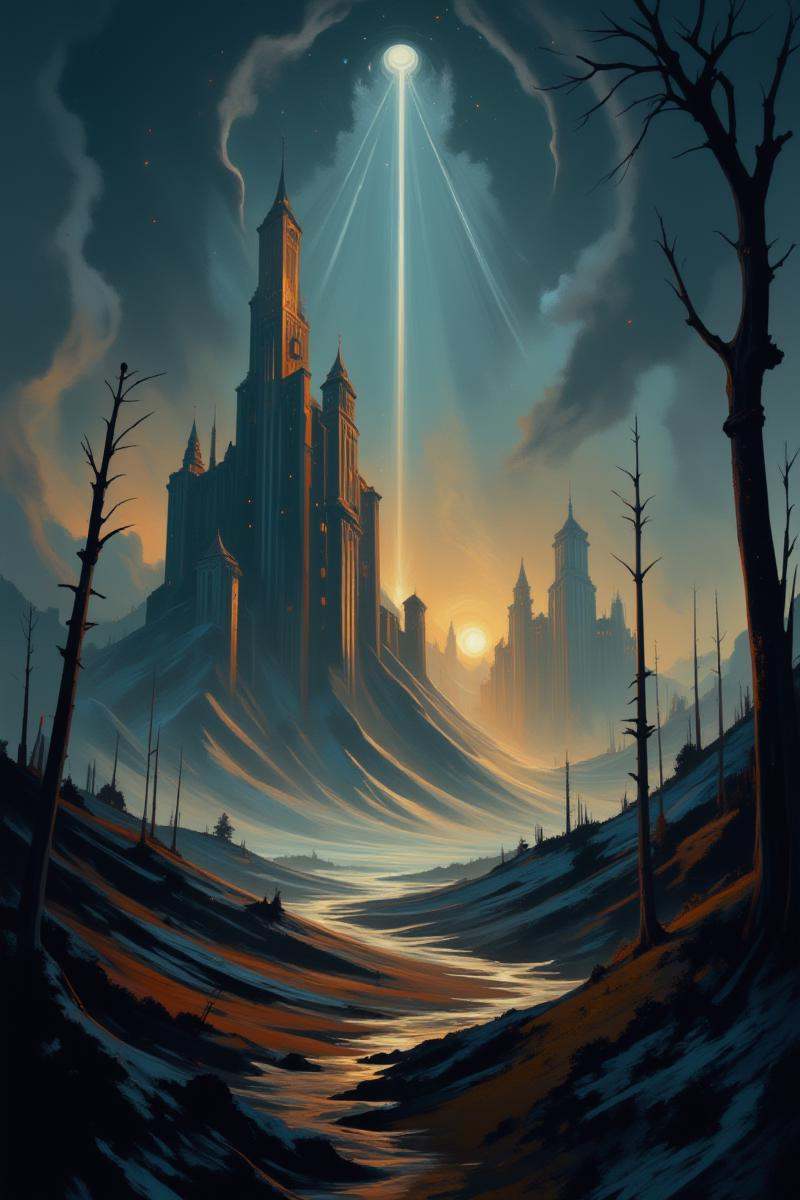 Positive prompt:epic steampunk digital painting,  modern lovecraftian,  __esfv/ground__ on Tensor.Art