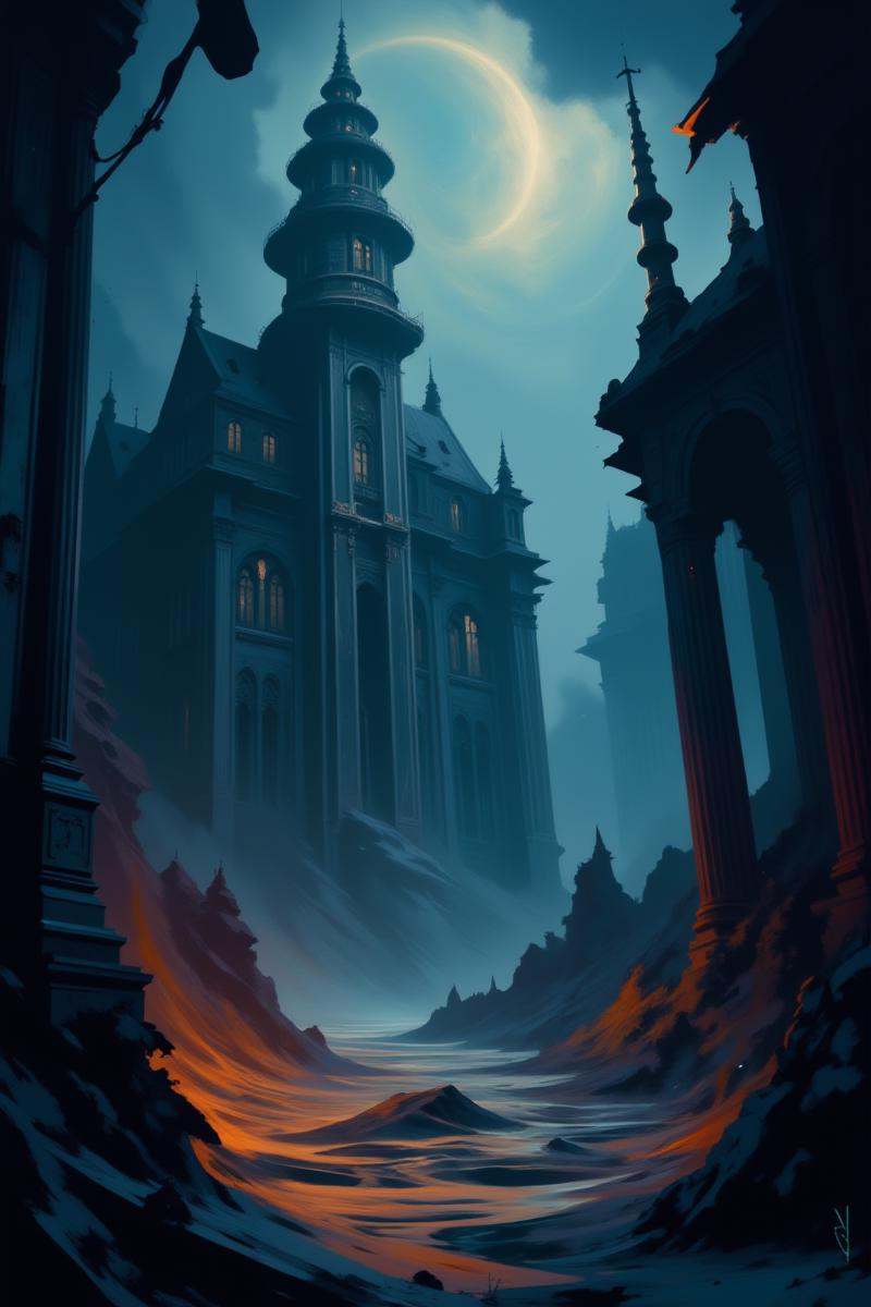 Positive prompt:moody anime style steampunk digital painting,  epic abstract adventure,  1800s ancient roman solemn scifi...
