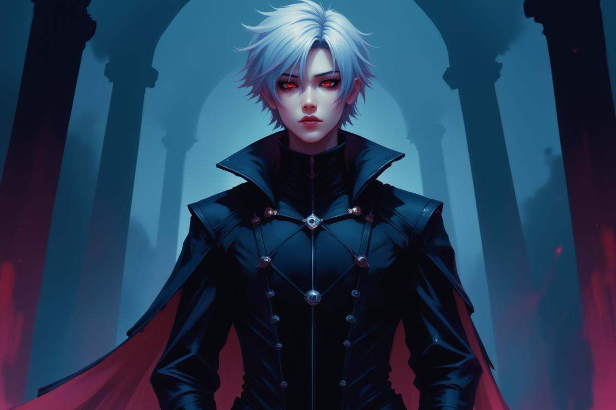 Positive prompt:moody anime style cyberpunk digital painting,  ,  1boy on Tensor.Art