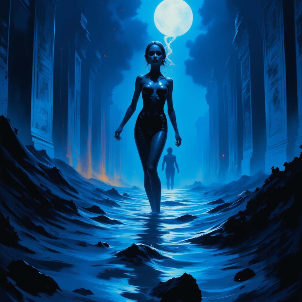 Positive prompt:cyberpunk digital painting,  Siren Seas on Tensor.Art