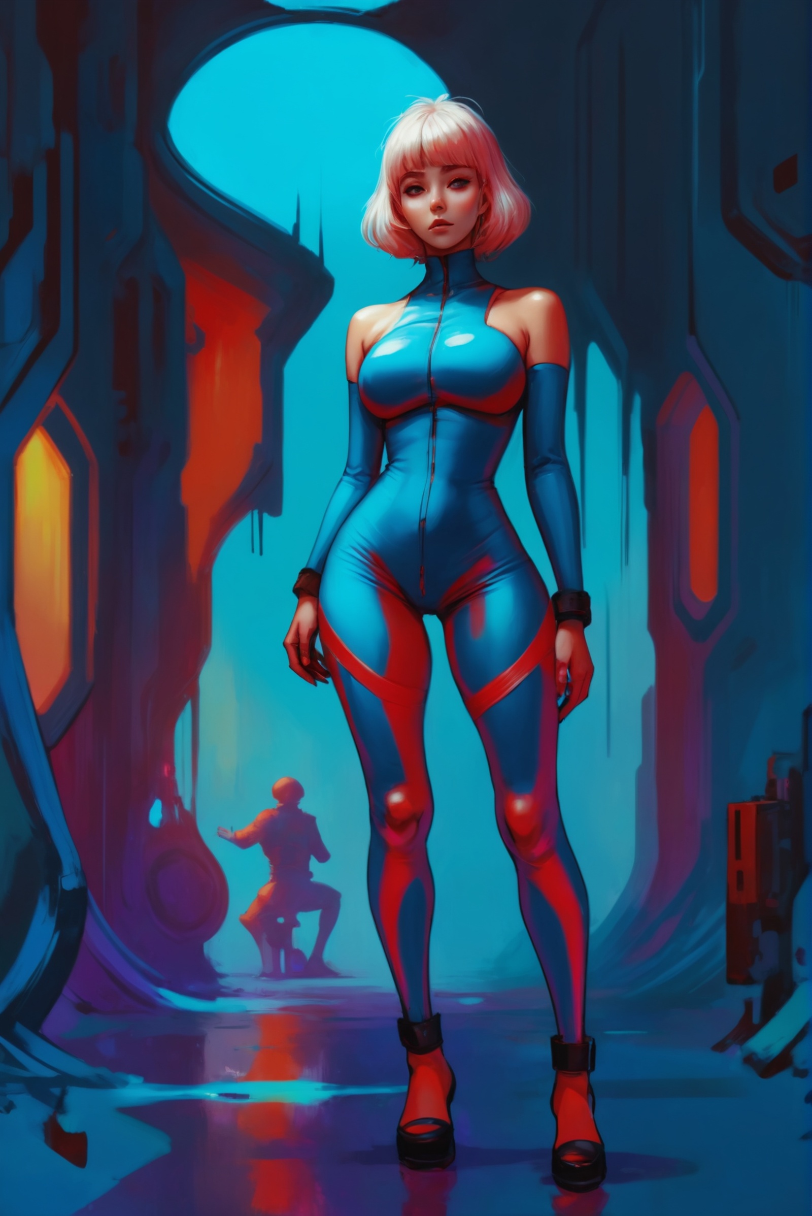 digital painting,  far future scifi,  subterranean on Tensor.Art