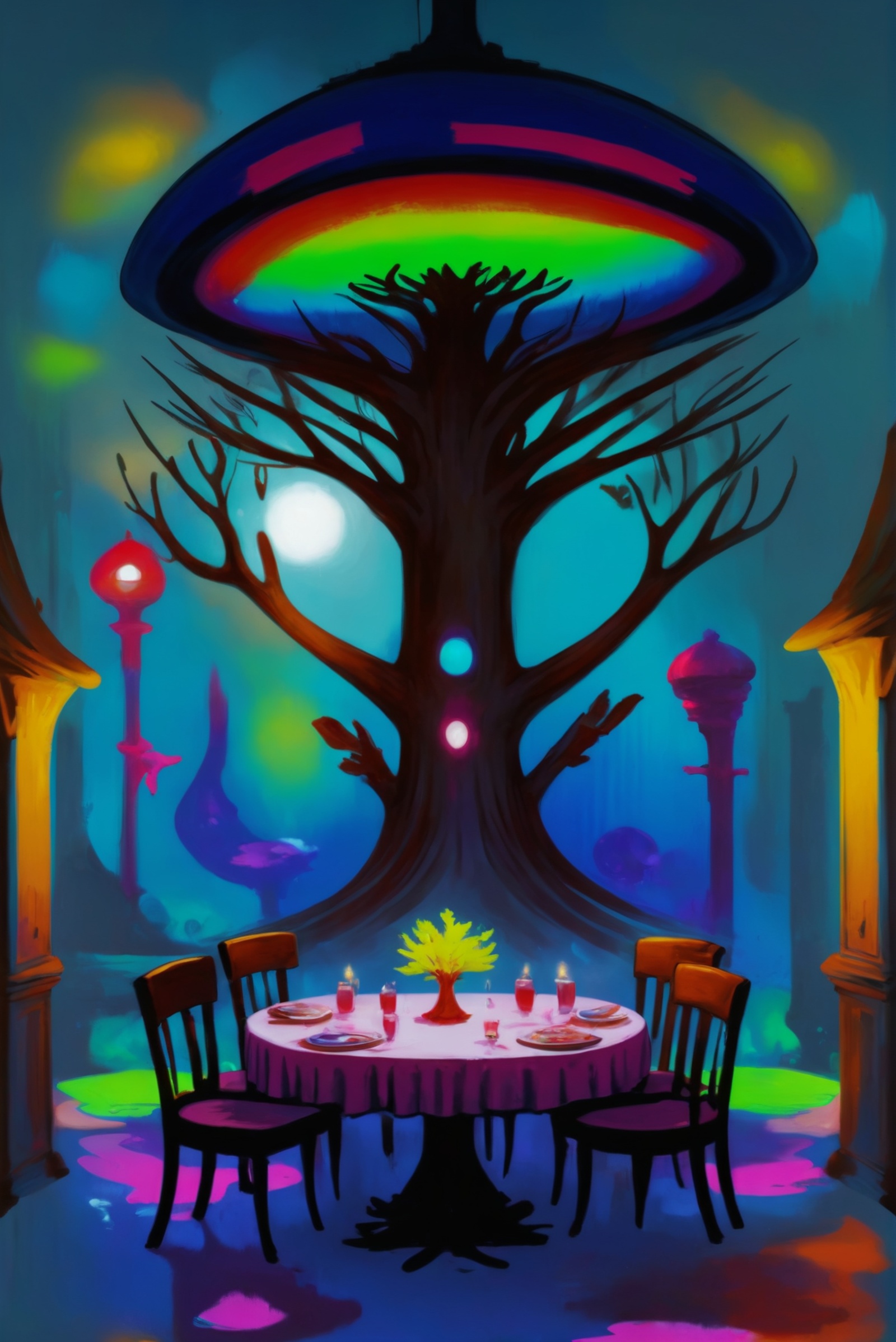 digital painting,  epic fantasy,  Private Dining Rooms \(room\) on Tensor.Art