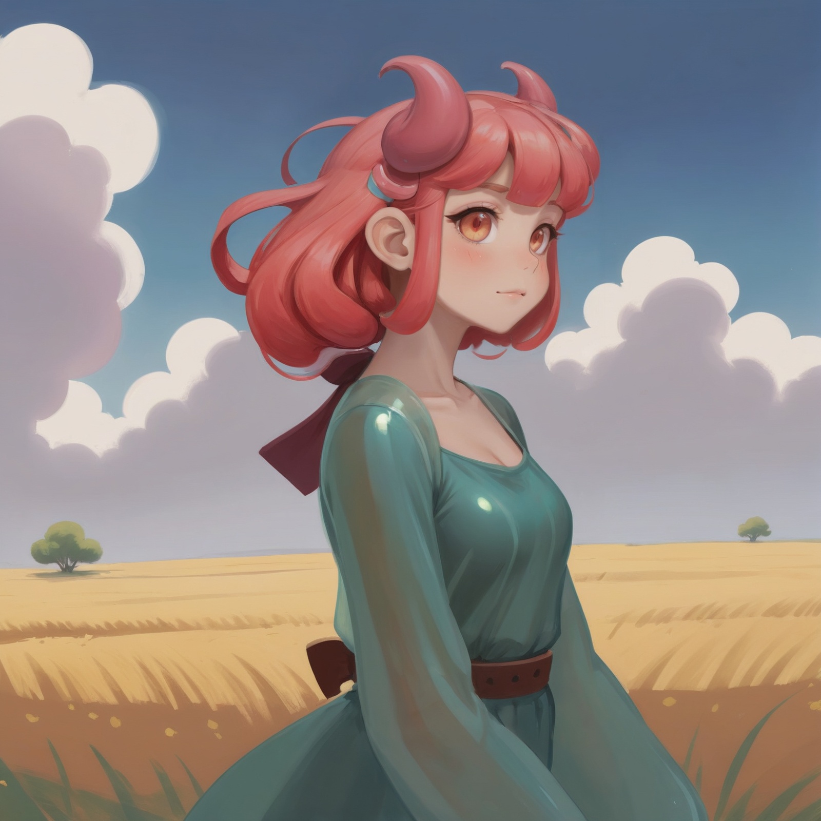 anime fine art digital painting,  Prairie on Tensor.Art