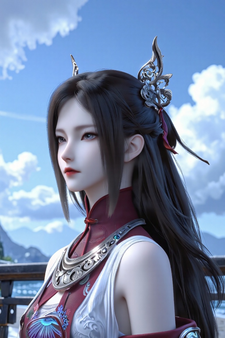 1girl,  solo,  long hair on Tensor.Art