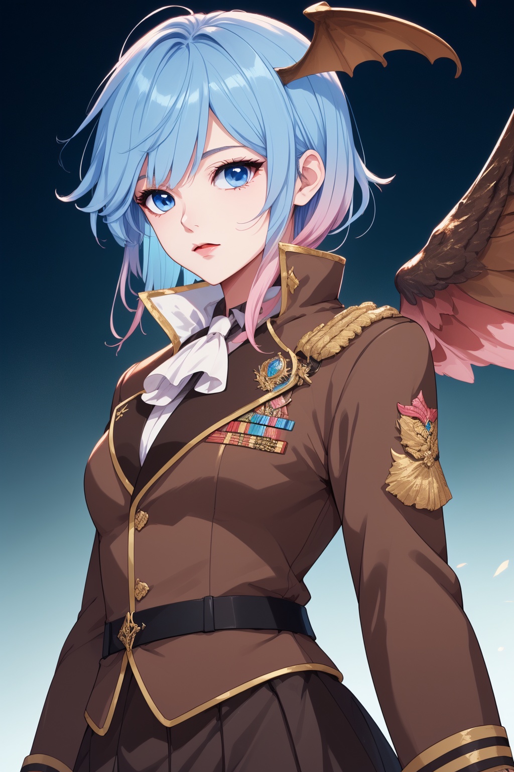 1girl,  solo,  blue eyes on Tensor.Art