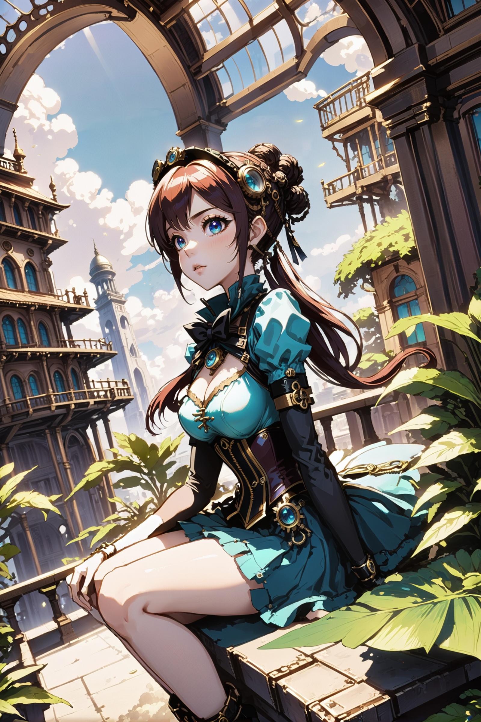 anime style,  steampunk,  noon on Tensor.Art