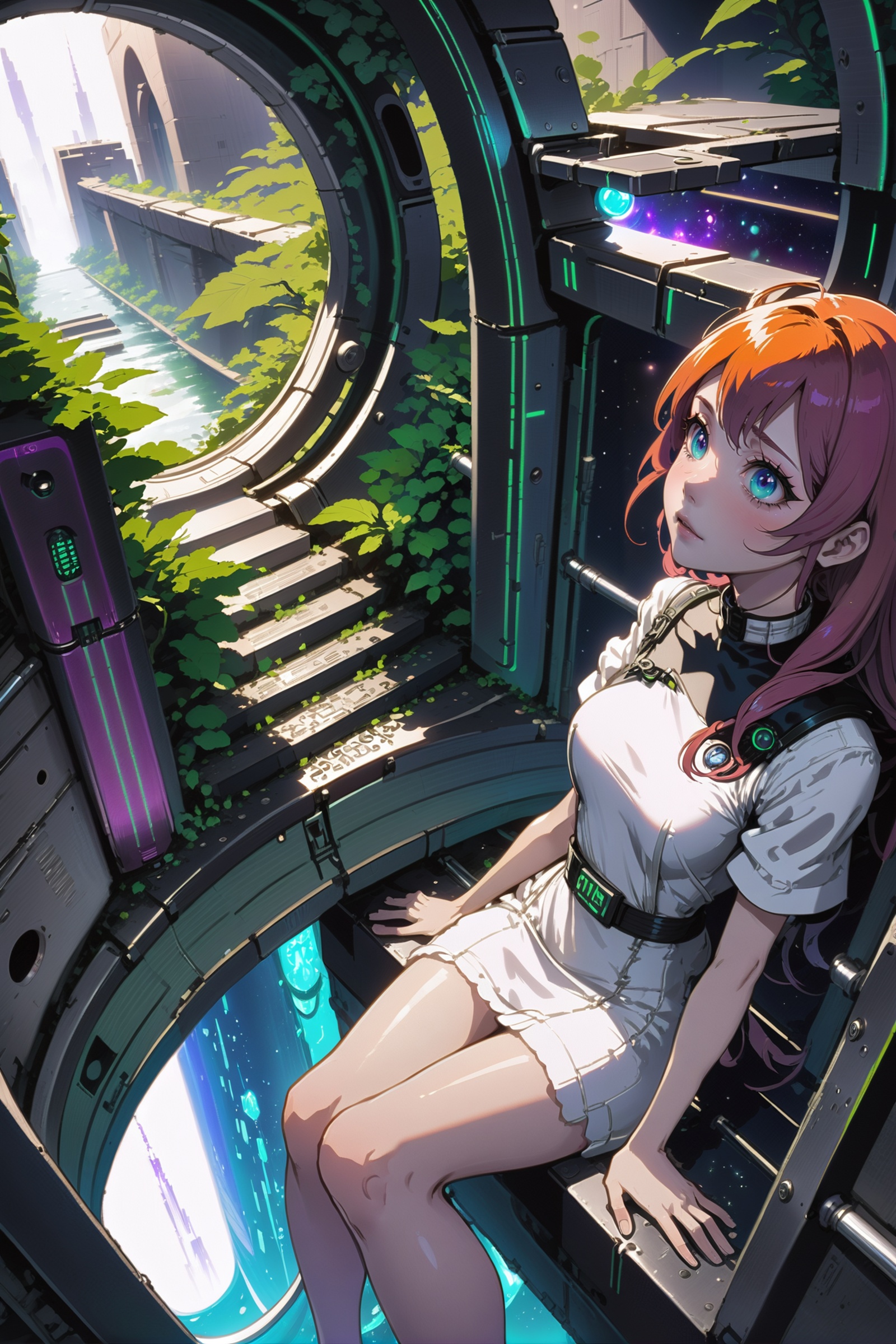 anime style,  ,  sewer passageway in a Interstellar on Tensor.Art