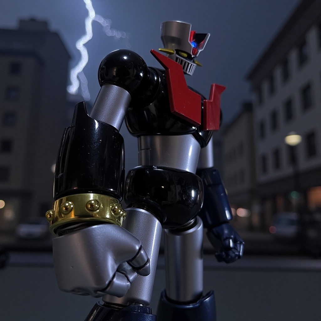 Anime of Mazinger Z,  very detailed face,  mecha robot on Tensor.Art