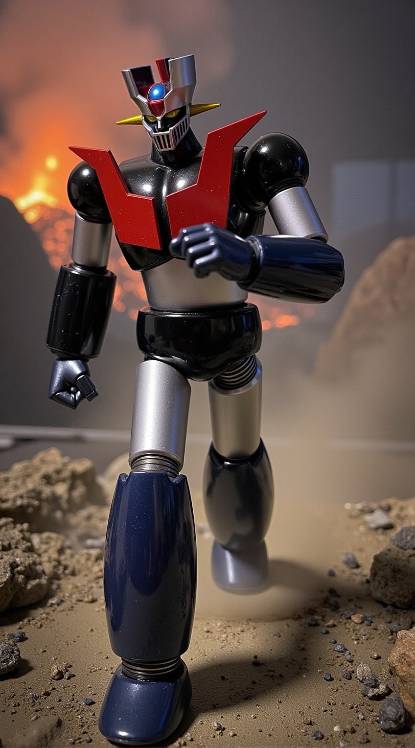 Mazinger Z,  Huge mecha robot \(18 meter tall\),  upper body on Tensor.Art