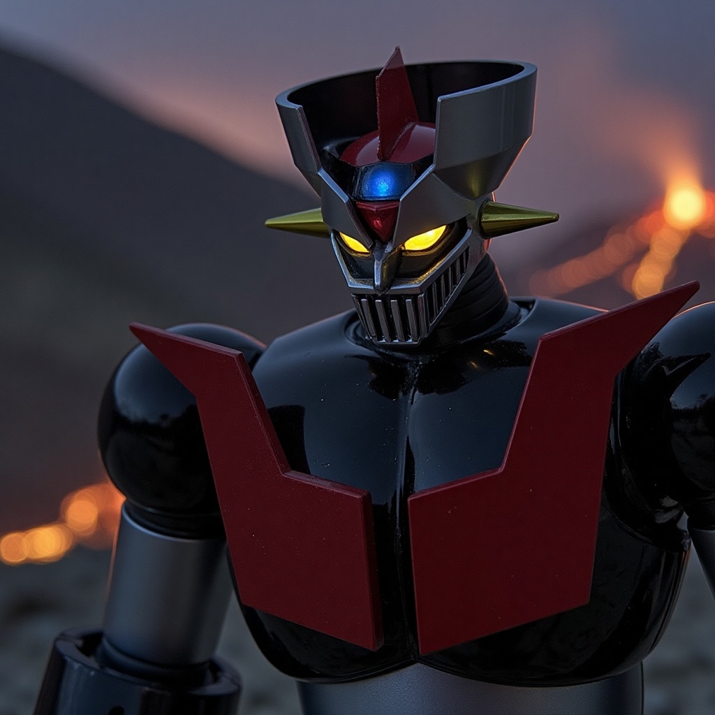 Close up of Mazinger Z,  face close up,  very detailed face on Tensor.Art