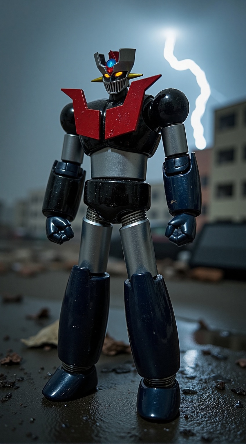 Close up of Mazinger Z,  upper body,  detailed face on Tensor.Art