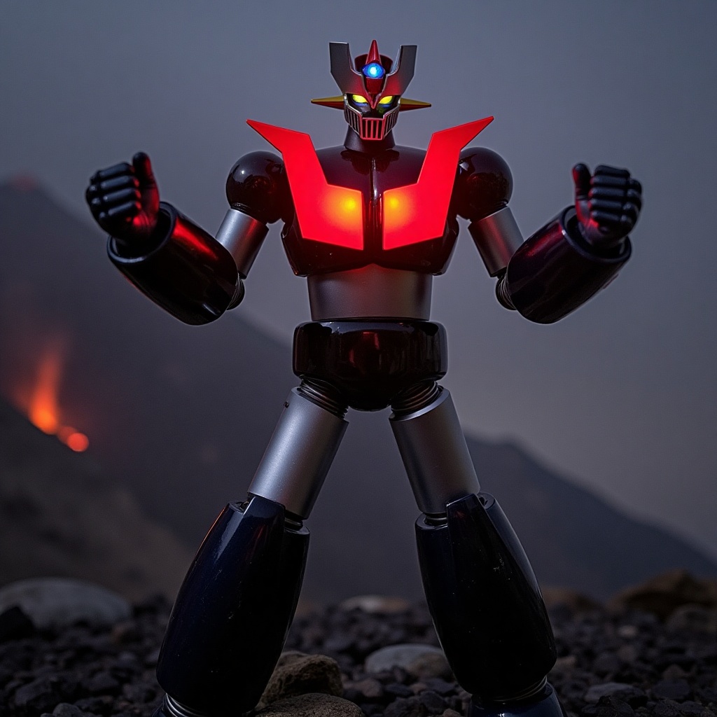 Mazinger Z,  Huge mecha robot \(18 meter tall\),  upper body on Tensor.Art
