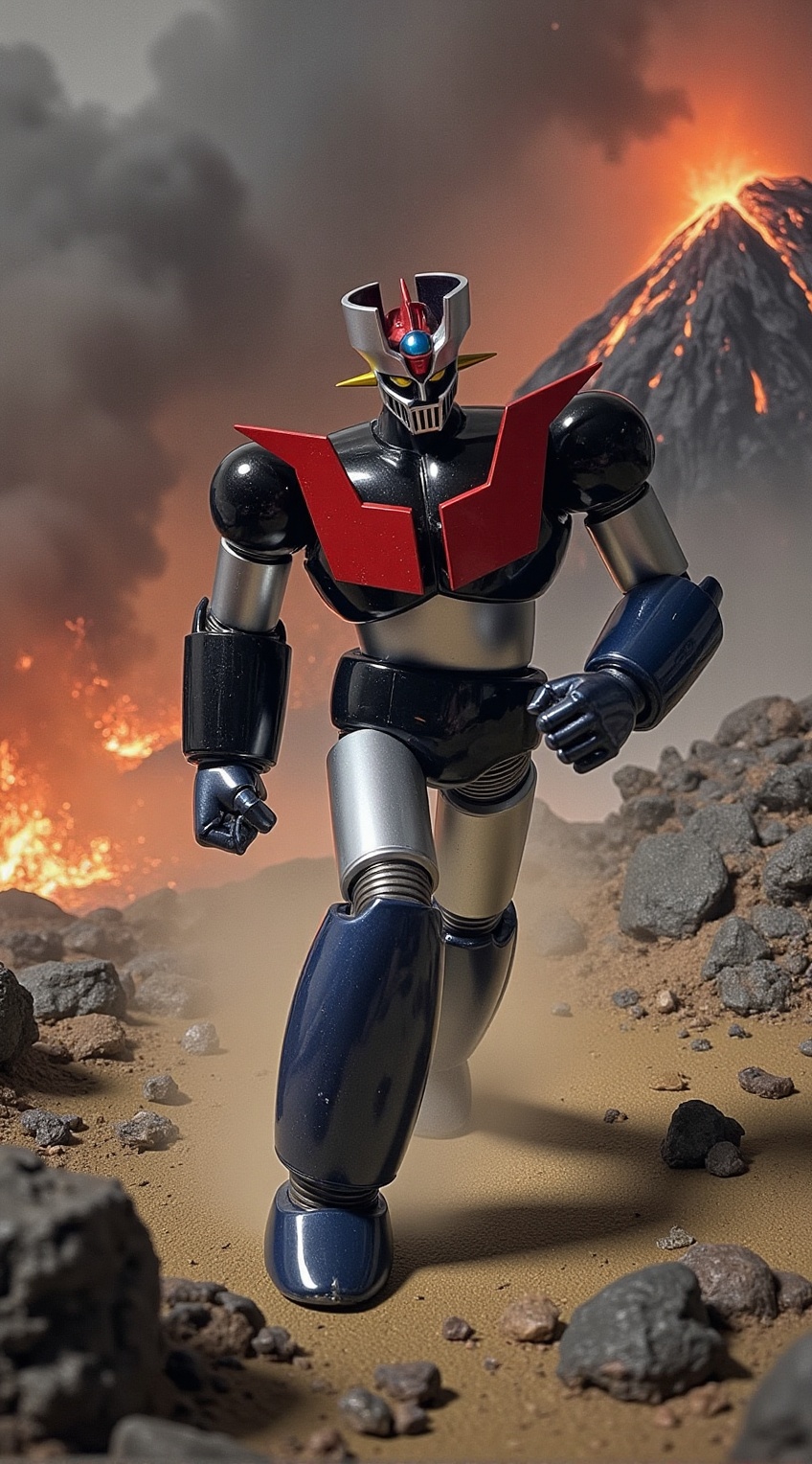 Mazinger Z,  Huge mecha robot \(18 meter tall\),  upper body on Tensor.Art