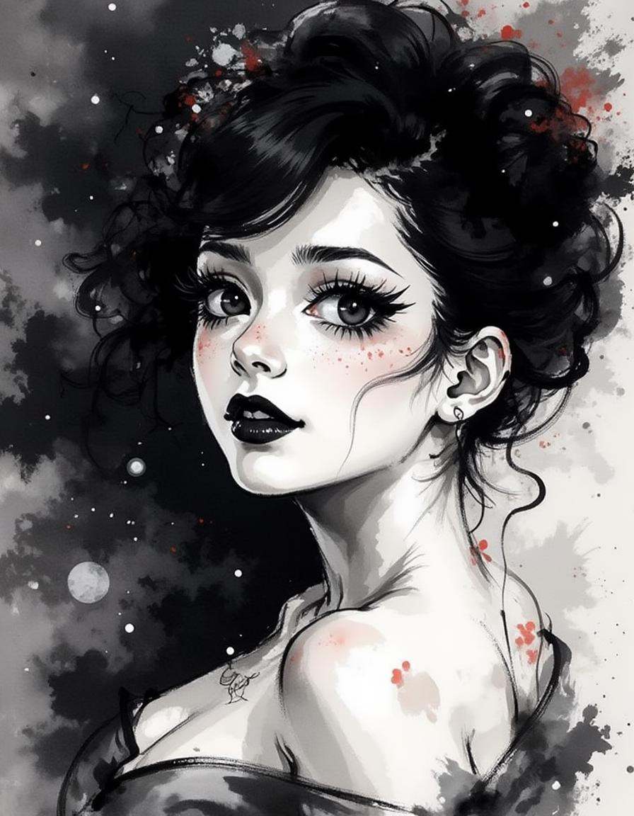 1girl,  expressive,  mole under eye on Tensor.Art