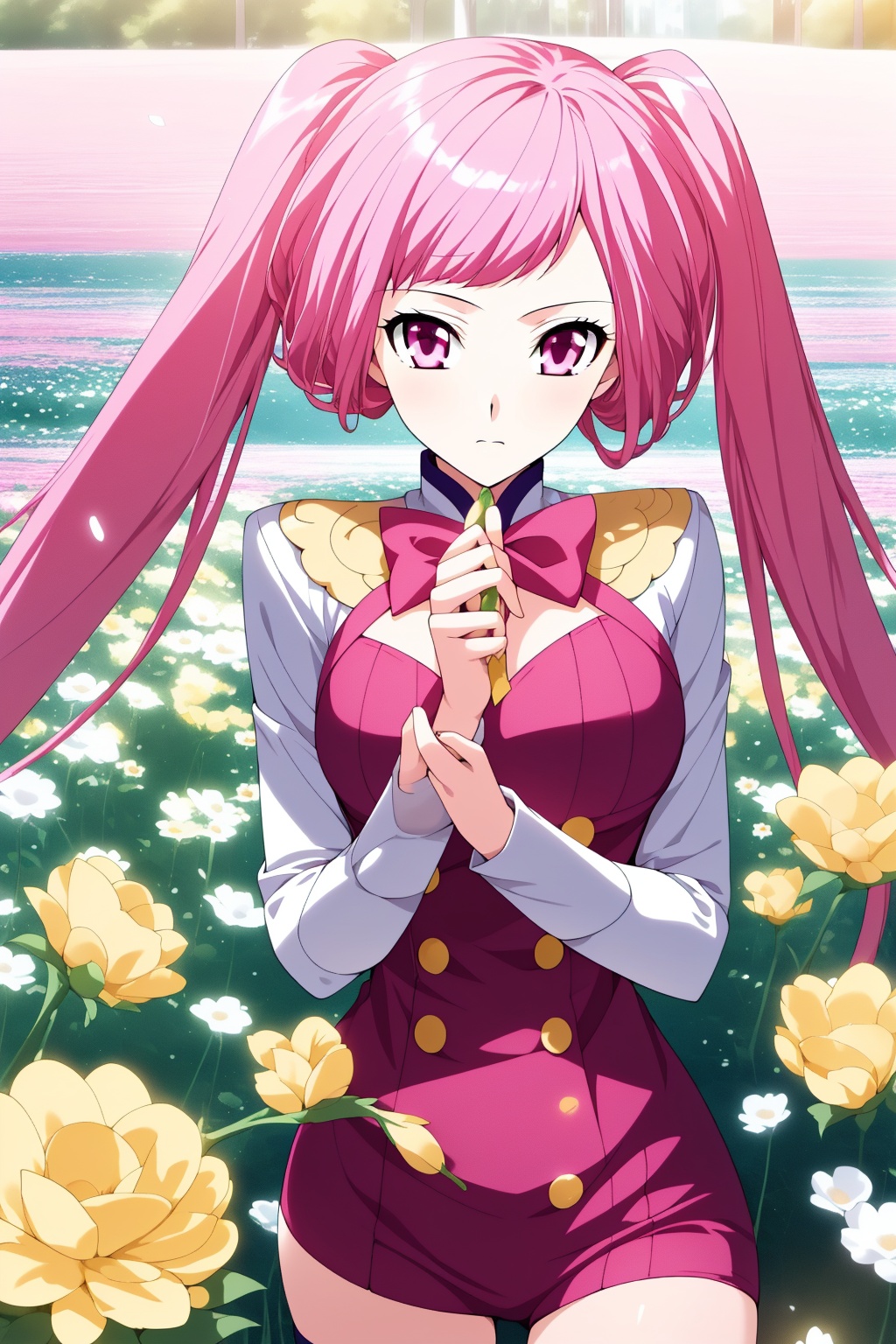flower field,  1girl,  solo on Tensor.Art