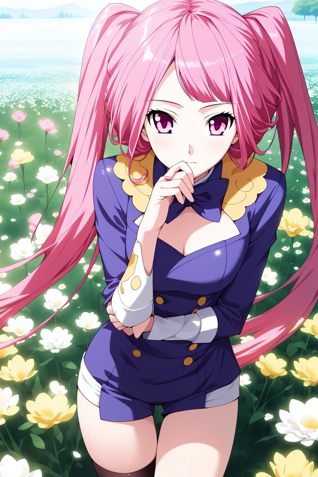 flower field,  1girl,  solo on Tensor.Art