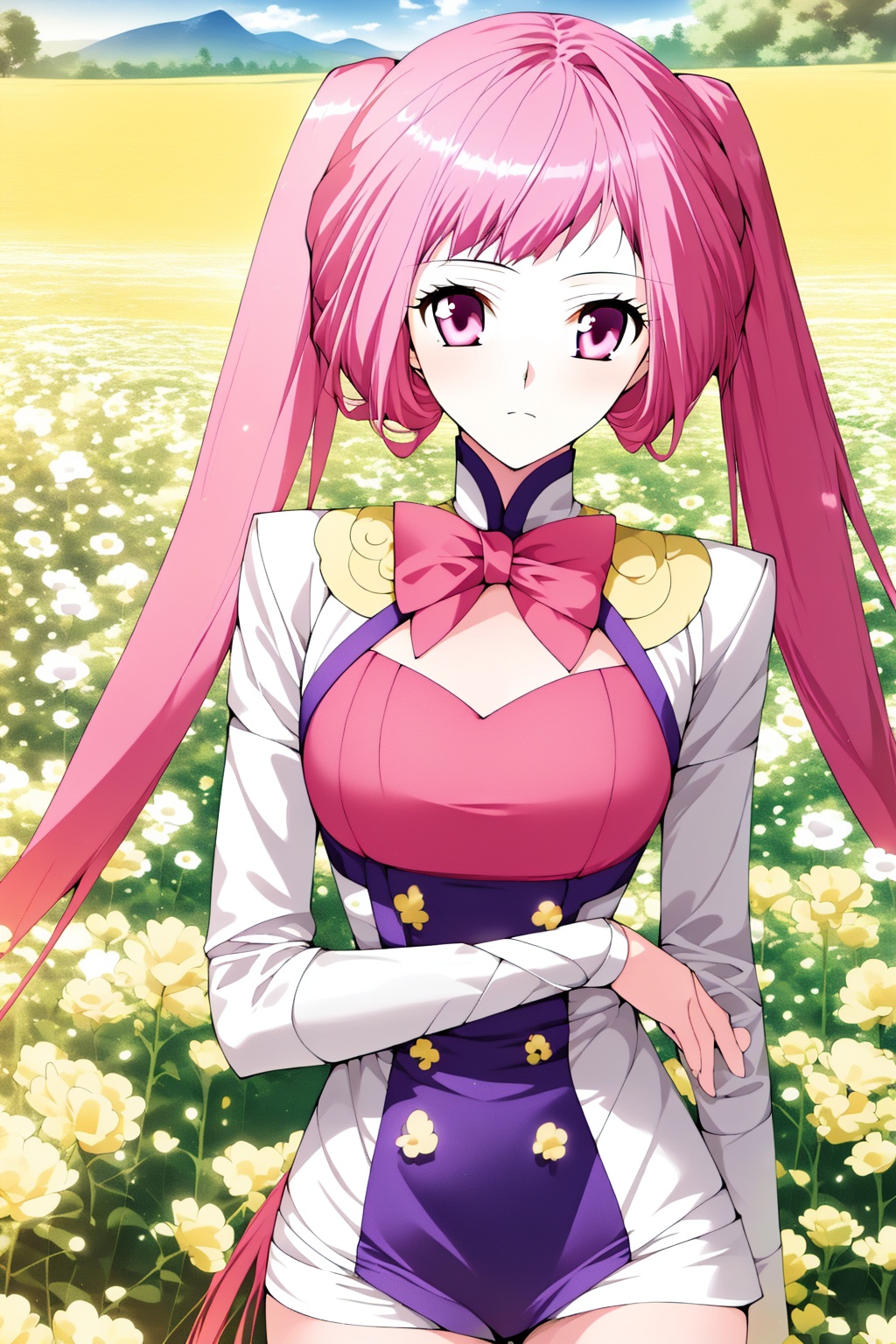 flower field,  1girl,  solo on Tensor.Art