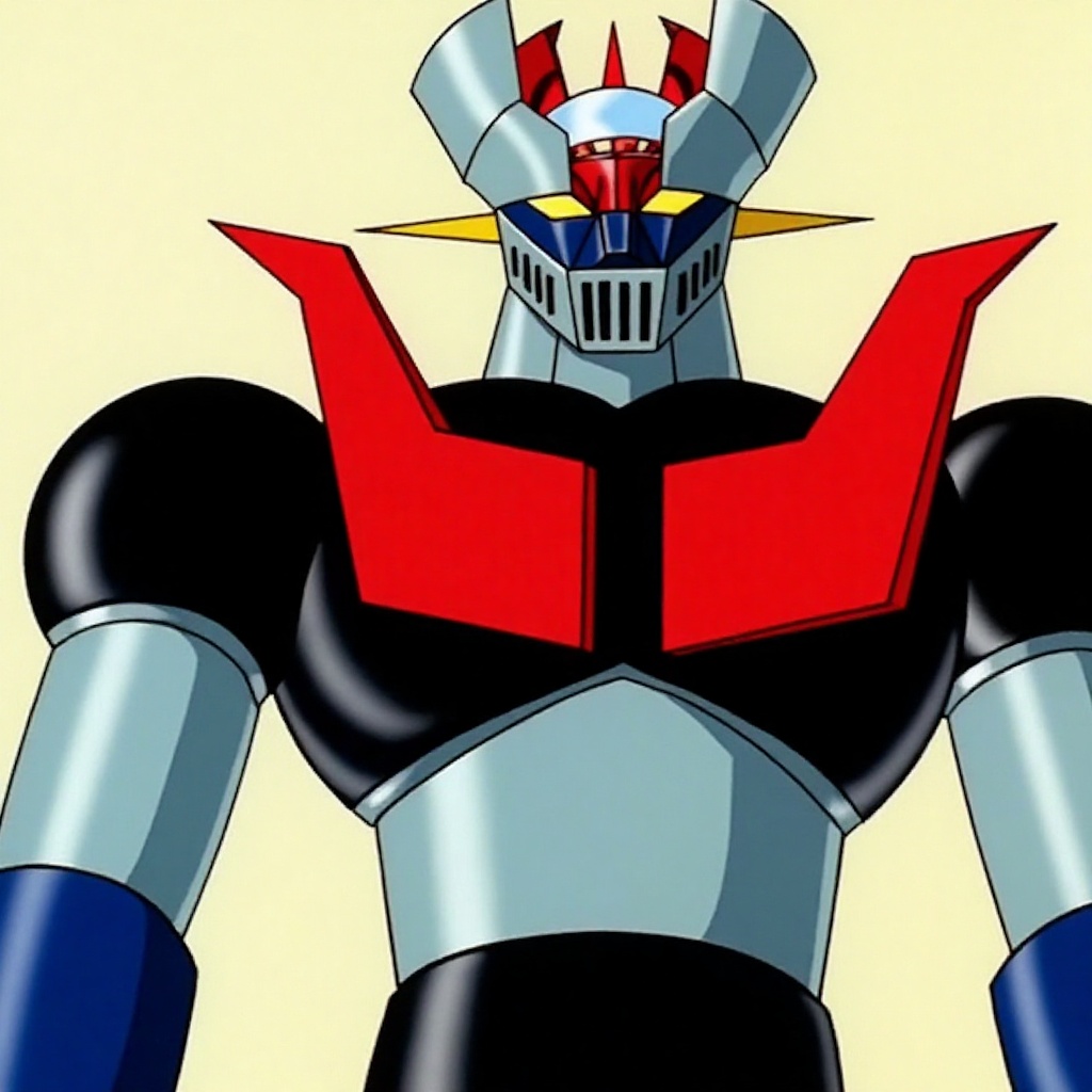 Anime of Mazinger Z standing,  upper body,  mecha on Tensor.Art