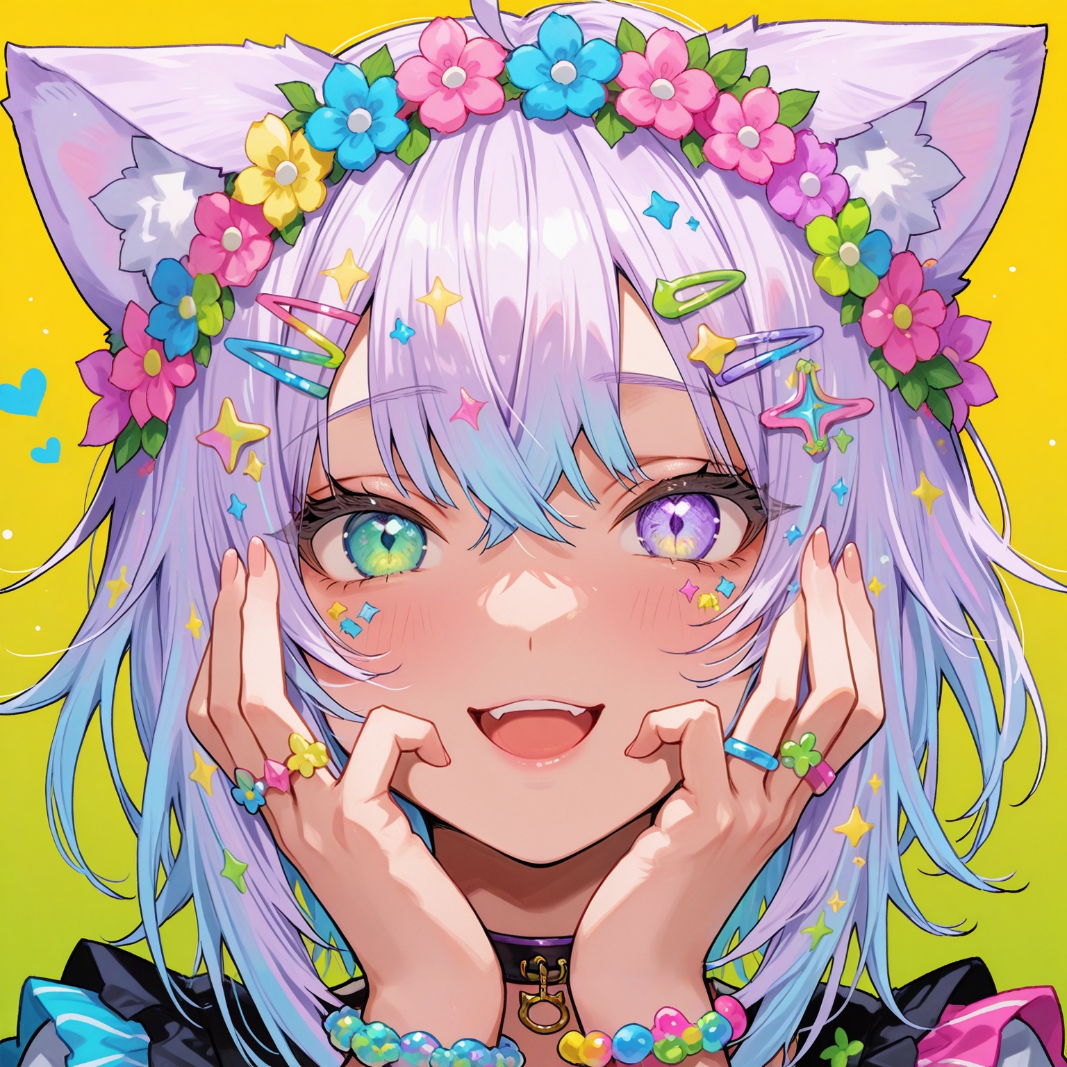 1girl,  Nekomata Okayu,  cowboy shot on Tensor.Art