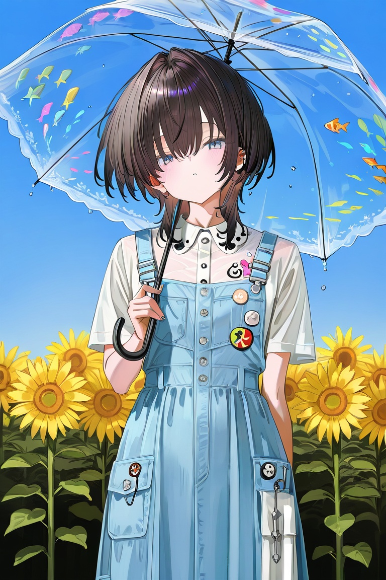 newest,  late,  a vibrant and dynamic scene with a character in the foreground. The character is wearing a white dress ado...