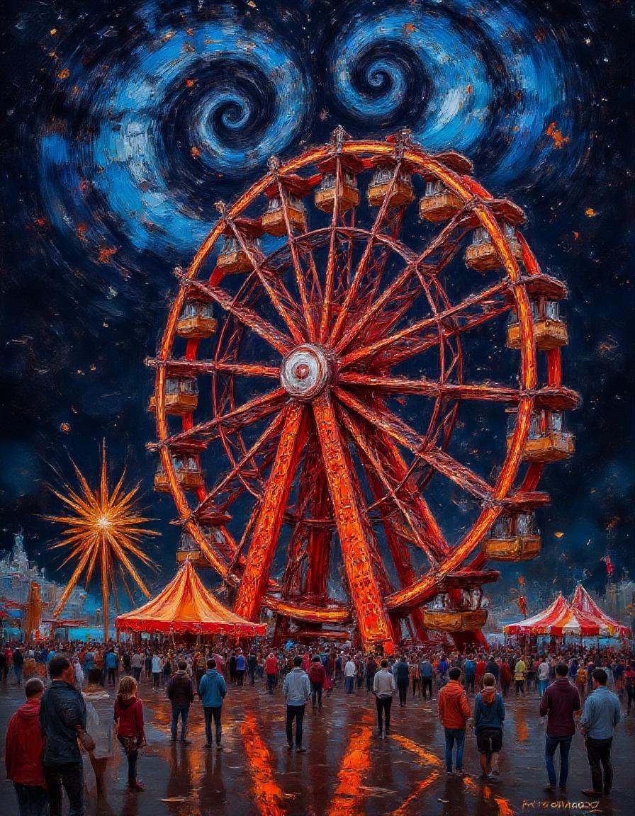 dibrshstrk,  ,  A carnival where each ride is an adventure into a different dimension on Tensor.Art