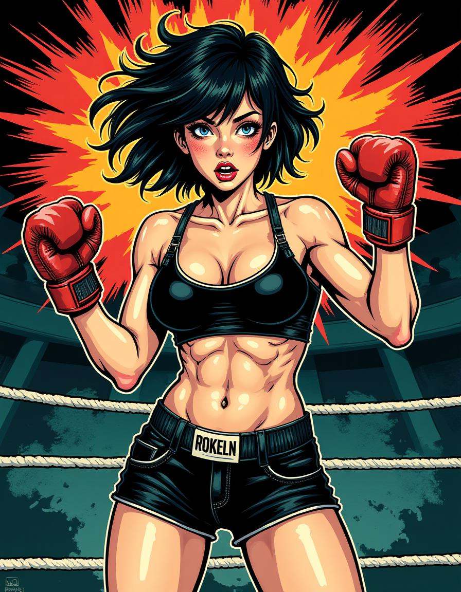 dinppcmcpnk style,  retro comic book aesthetics,  urban street art on Tensor.Art