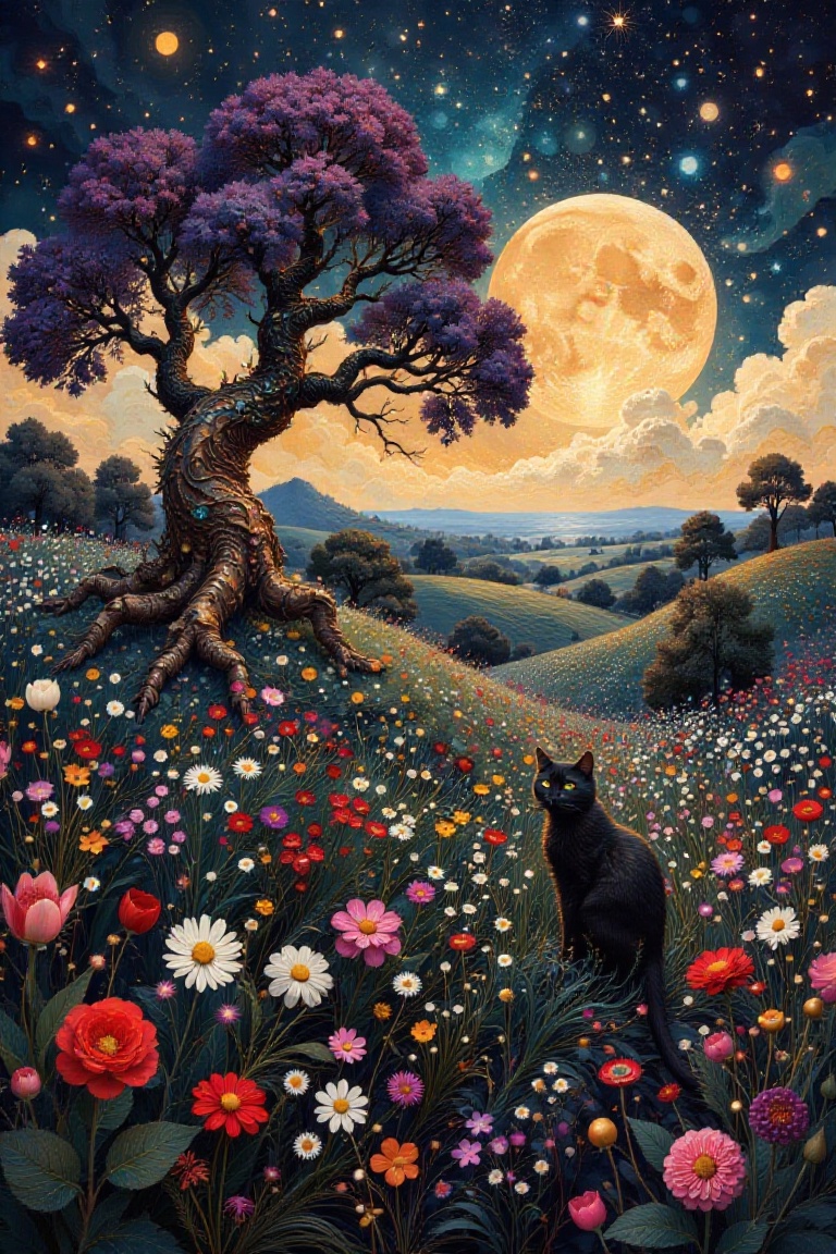 Illustration in the style of darksurrealist,  panoramic,  landscape on Tensor.Art
