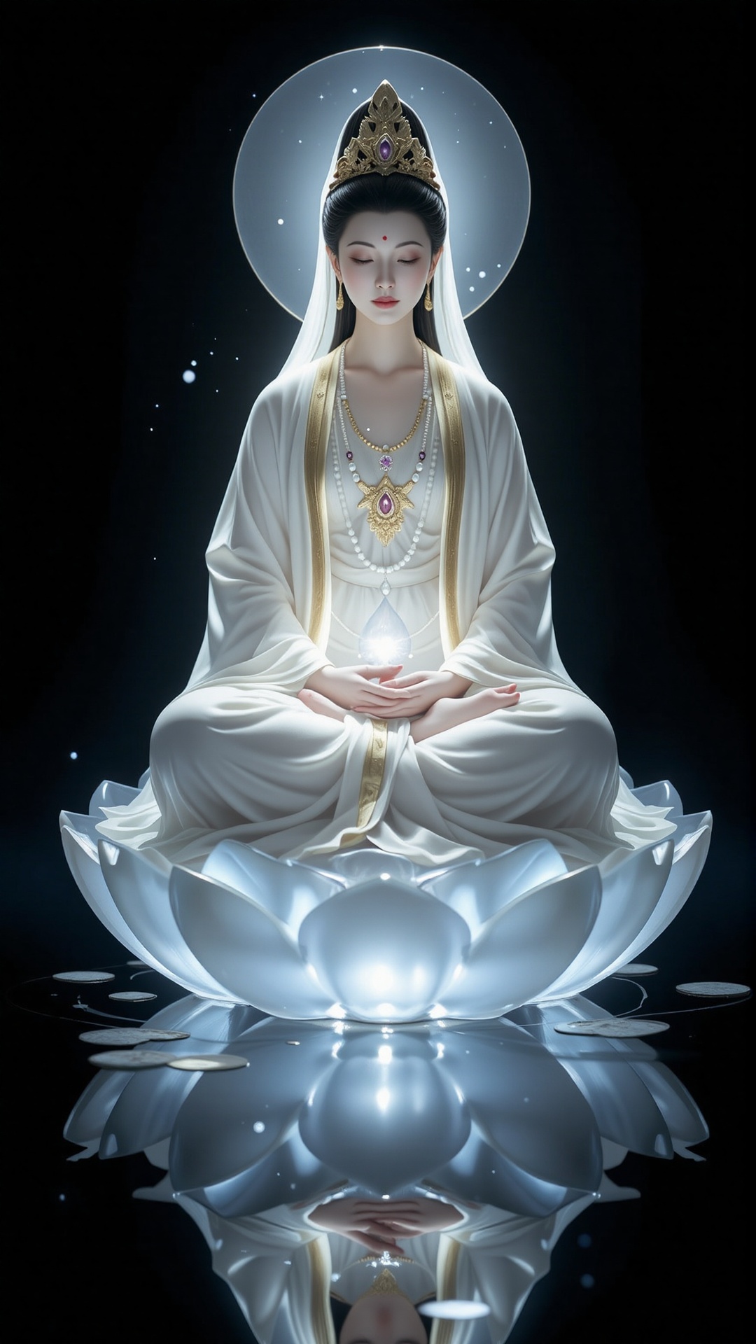 Chinese Guanyin,  masterpiece,  photorealistic on Tensor.Art