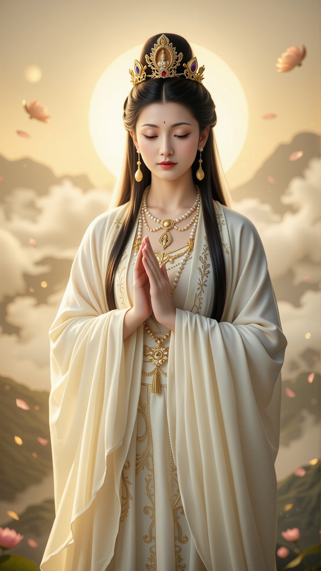 Chinese Guanyin,  masterpiece,  ultra high resolution on Tensor.Art