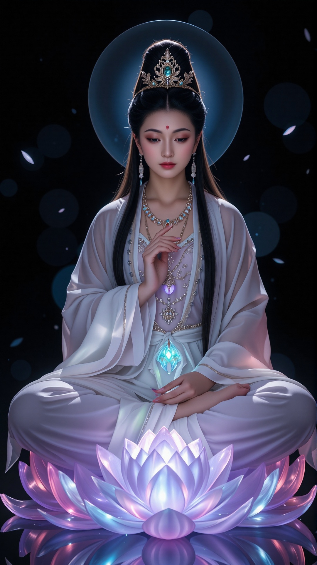 Chinese Guanyin,  masterpiece,  photorealistic on Tensor.Art