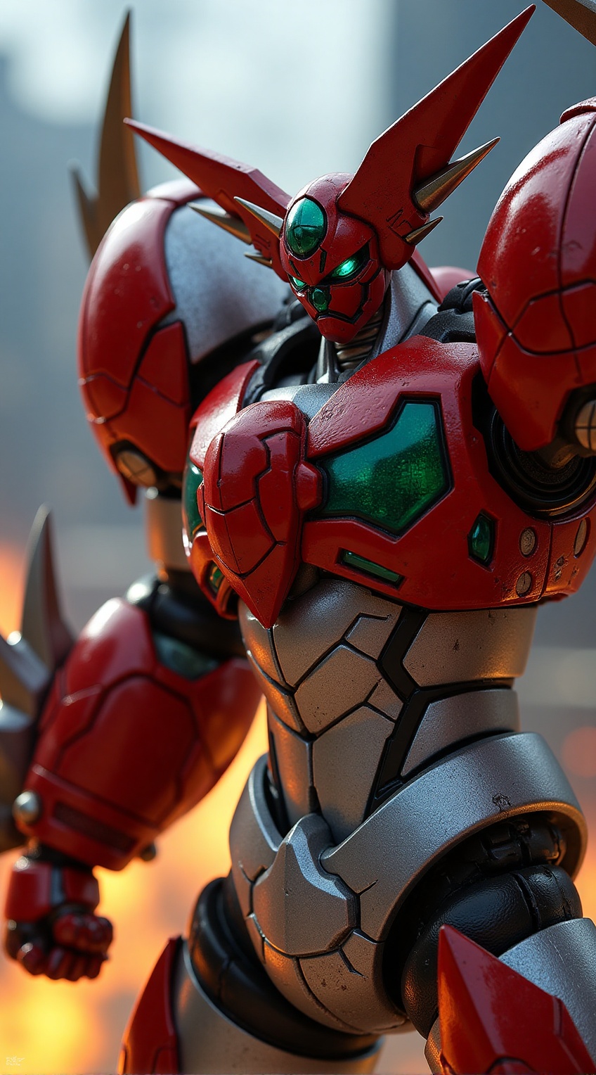 getter robo,  shin getter,  close up of upper body on Tensor.Art
